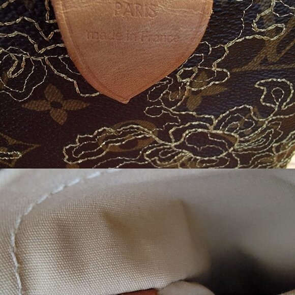 Authentic Louis Vuitton Rare Dentelle Lace Monogram Speedy 30 Satchel Boston Bag - Picture 10 of 14